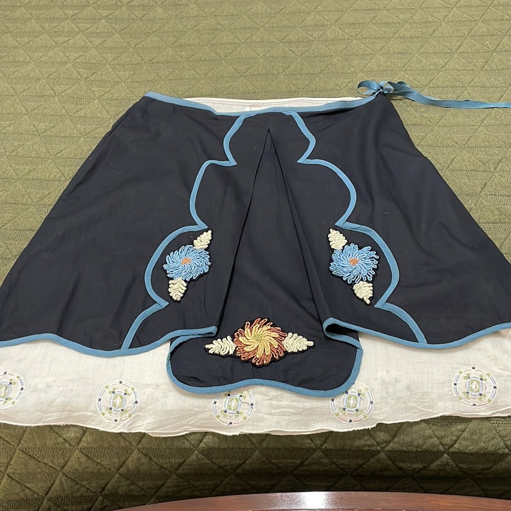 Anthropologie blue skirt 8 - Picture 12 of 14